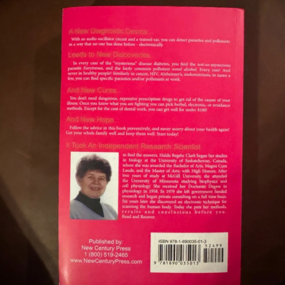 The Cure for All Diseases : With Many Case Histories by Hulda Regehr Clark, PB - Picture 3 of 4